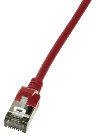 LogiLink CAT6 U/FTP Slim červená / Patch kabel / RJ-45 / 0,5 m