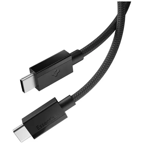 Spigen EB6015CC Essential USB-C na USB-C 60W kabel 1.5m černá / USB 2.0