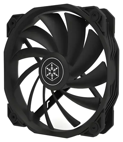 SilverStone Shark Force 160 černá / Ventilátor / 160mm / FDB ložisko / 38,1 dB / 4-Pin PWM