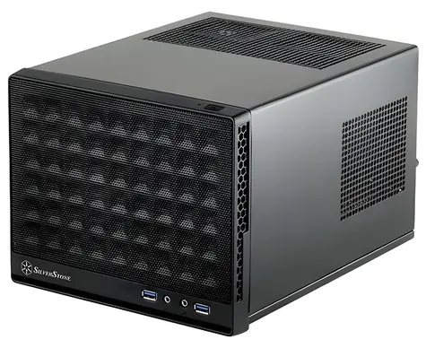 SilverStone SST-SG13B-C Sugo černá / Mini-ITX / Mesh panel / 2x USB 3.0 + 1x USB-C / bez zdroje