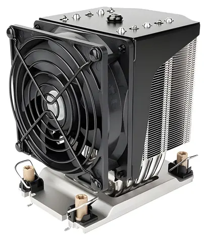 SilverStone SST-XE04-4189B / CPU chladič pro 4U servery / Socket 4189 / 92 mm PWM / 1500-5000 ot./min