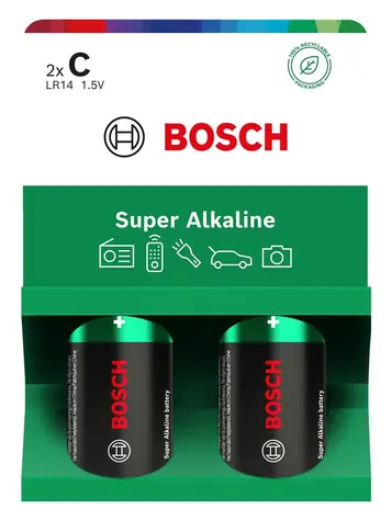 Bosch LR14SA2B/00 / Alkalická baterie C (LR14) / 1,5 V / 2 ks