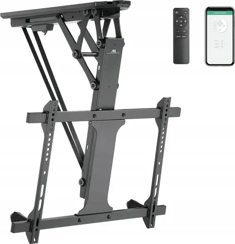 Maclean MC-880T černý / Stropní držák pro TV / elektrický pohon / VESA 600x400 / 32-70