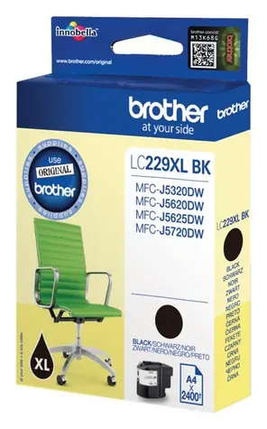 Brother LC-229XLBKBP / Inkoustová cartridge / černá XL / pigmentová / MFC-J5320DW, J5620DW, J5720DW