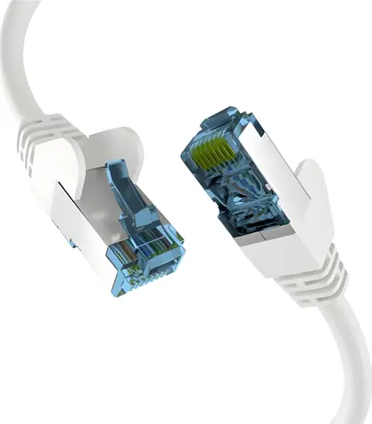 EFB Patch kabel RJ45 Cat7 30 m bílý / Síťový kabel / S/FTP / 10 Gbit/s / 600 MHz