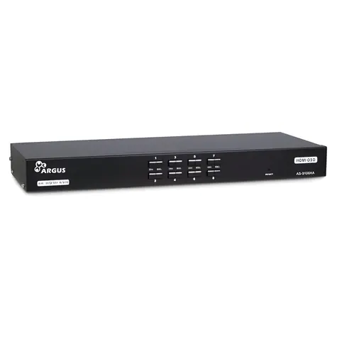 Inter-Tech AS-9108HA / KVM přepínač / 8 portů / HDMI / USB / Rack 19