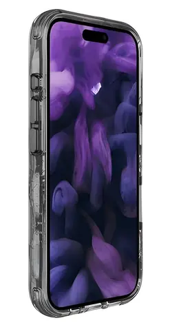LAUT Crystal Matter X černá / Ochranný kryt / iPhone 16 / MagSafe / průhledný