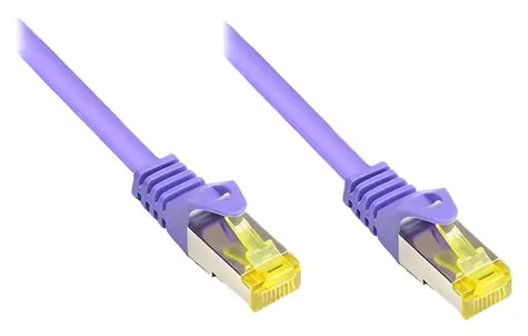 Good Connections Patch kabel Cat.7 fialová / Patch kabel / S/FTP / RJ-45 / 600 MHz / 3 m