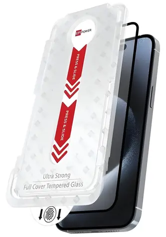 ER Glass FC iPhone Air / Ochranné sklo / Full Cover / Tvrzené sklo 9H / Instalační rámeček
