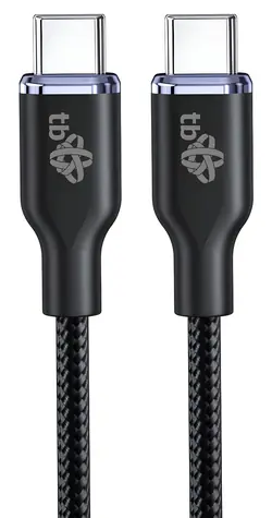 TB Touch Glamour USB-C - USB-C 60W černá / Datový kabel / USB 2.0 / 1,5 m