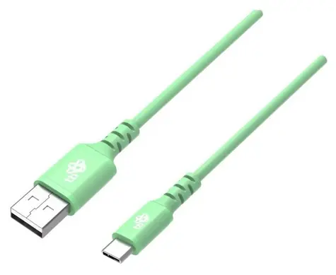 TB Touch 1 m zelená / Datový kabel / USB-A (M) - USB-C (M) / Kulatý