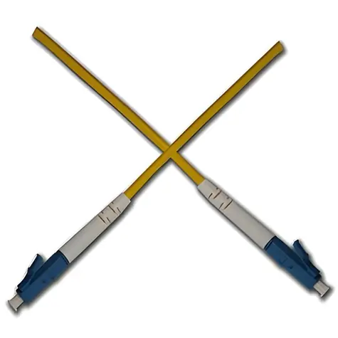 OEM optický patch kabel LC-LC simplex 2 m žlutá / Patch kabel / Single mode 9/125 G657A1 / UPC-UPC