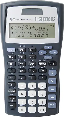 Texas Instruments TI-30X IIS / Kalkulačka / Vědecká / Napájení baterií