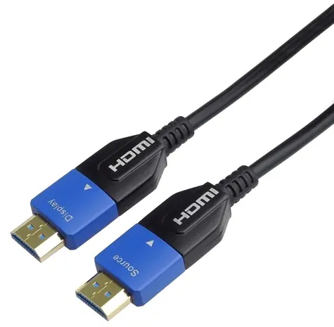 PremiumCord HDMI 2.1 optický 20m zlacený / Kabel HDMI / Ultra High Speed / 8K 60Hz / 4K 120Hz / 48 Gb/s