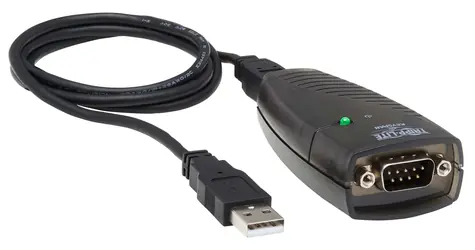 EATON adaptér USB-A na RS232 DB9 0,91 m černá / Adaptér / DB9 samec / USB-A samec
