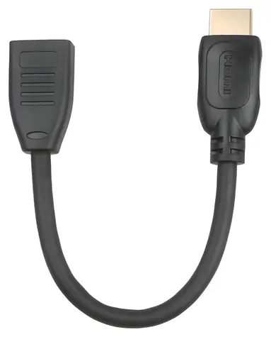 TB Touch HDMI (M) - HDMI (F) černá / Redukce / 0,15 m / HDMI 2.0