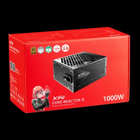 ADATA XPG CORE REACTOR II černá / Zdroj / 1000 W / ATX 3.0 / 80 PLUS Gold / plně modulární / 135mm ventilátor