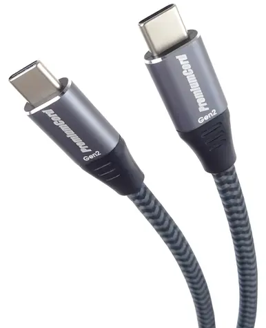 PremiumCord USB-C černá / Datový kabel / USB 3.2 Gen 2x2 / 10 Gbit/s / 5A 100W / 5 m