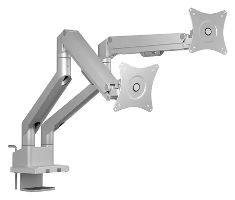 ICY BOX IB-MS524-T šedá / Stolní držák pro 2 monitory / až 32
