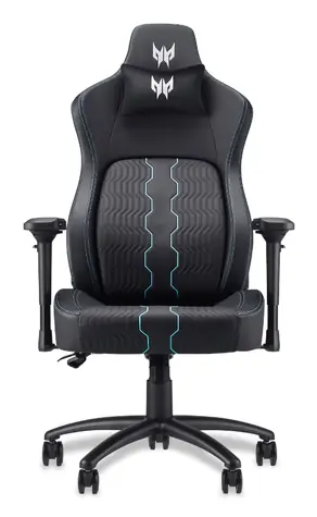 Acer Predator Herní židle Rift Pro černá, modrá / 4D loketní opěrky / Nastavitelné opěradlo 0-90° / Kolečka PU