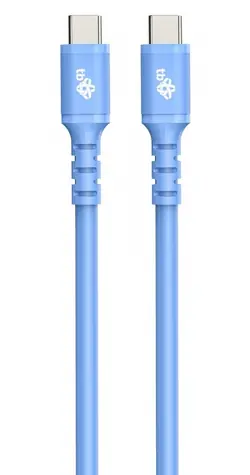 TB Touch USB-C kabel modrý 1m / Nabíjecí a datový kabel / USB-C - USB-C / 60 W / 480 Mb/s / silikonový