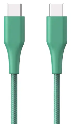 ER POWER kabel USB-C/USB-C GRS zelený / Kabel / USB 2.0 / 1,2 m / 60 W
