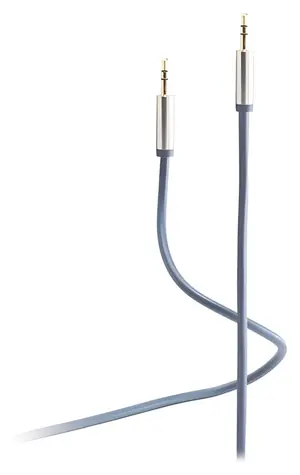 Shiverpeaks Flexline modrá / Audio kabel / Jack 3,5 mm - Jack 3,5 mm / 0,75 m / kovový konektor