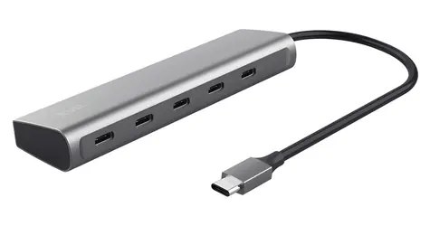 Trust Halyx / USB-C hub / 5x USB-C / Power Delivery 100 W