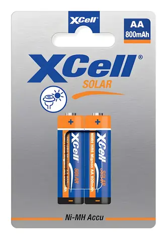 XCell Solar X550AA / Nabíjecí baterie / AA NiMH / 1,2 V / 800 mAh / 2 ks