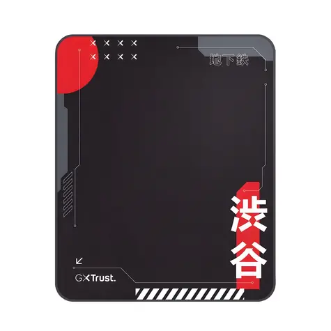 Trust GXT 715 Chair mat Japan Print černo-červená / Protiskluzová podložka pod židli / 1200x990 mm