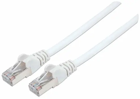 Intellinet Cat6A bílá / Patch kabel / S/FTP / LSZH / RJ-45 / 5 m