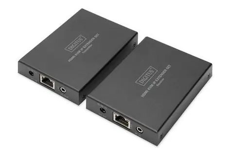 Digitus DS-55507 HDMI KVM IP Extender Set / Prodlužovač signálu / Cat5e-8 / 150 m / Full HD / USB KVM