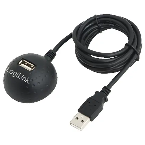 LogiLink USB-A (M) - USB-A (F) černá / Prodlužovací kabel / USB 2.0