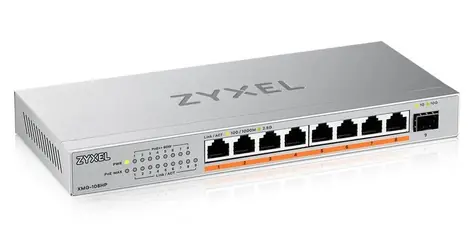 ZyXEL XMG-108HP / Switch / Unmanaged / 8x RJ45 2.5G / 1x SFP+ / PoE++ 100W