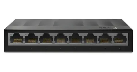 TP-Link LS1008G černá / Switch / 8-port 10/100/1000 Mbps / Neřízený / Bez ventilátoru