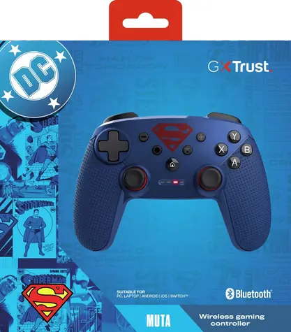 Trust GXT 542SM Muta modrá / Gamepad / Bluetooth/RF/USB / 15 tlačítek / Nintendo Switch, PC, Android