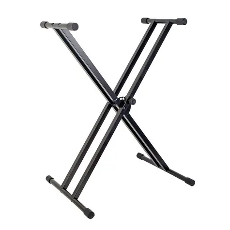 SSQ KS2 grafitová / Stojan na klávesy / dvojitý / výška 62-97 cm / šířka 32-82 cm