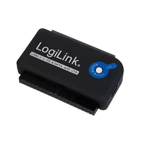 LogiLink adaptér USB 2.0 na IDE a SATA černá / Adaptér / IDE/ATA, SATA / OTB / 1,2 m