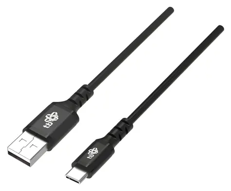 TB Touch 1 m černá / Datový kabel / USB-A (M) - USB-C (M) / Kulatý