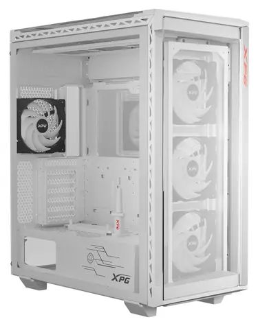 ADATA XPG BATTLECRUISER II bílá / Skříň / E-ATX / 2x USB-A 3.2 / 1x USB-C 3.2 / 4x ventilátor / bez zdroje