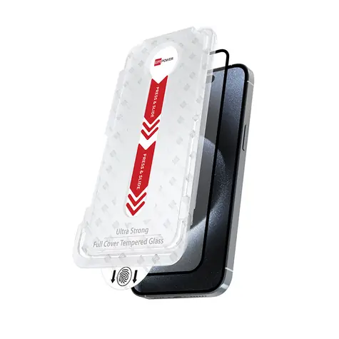 ER Glass FC iPhone 17 Pro Max / Ochranné sklo / Full Cover / Tvrzené sklo 9H / Instalační rámeček