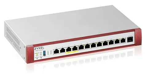 ZyXEL USG Flex 500H / Firewall / 10 Gbps / 8x 1GbE + 4x 2,5GbE / PoE / 1 rok Security Bundle