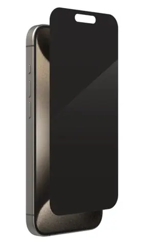 ZAGG InvisibleShield Glass Elite Privacy / Ochranné sklo / Privacy filtr / Apple iPhone 15 Pro