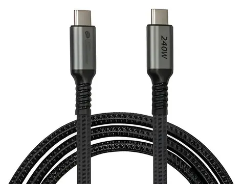 Good Connections USB-C - USB-C 2m černá / Nabíjecí kabel / USB 2.0 / 240W / 480 Mbit/s