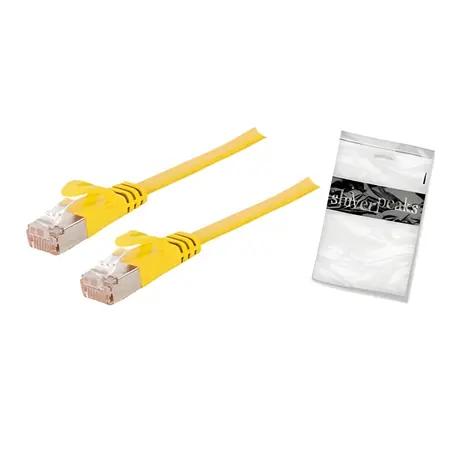 Shiverpeaks Cat7 2m žlutá / Patch kabel / RJ45-RJ45 / U/FTP / plochý