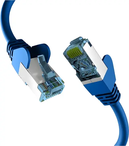 EFB Patch kabel Cat7 3 m modrá / Patch kabel / S/FTP / Cat7 Rohkabel / RJ-45 / LSZH