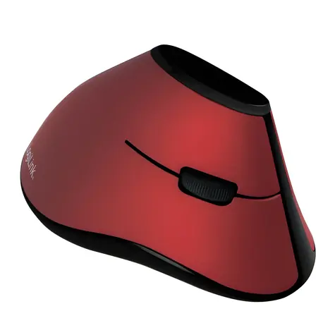 LogiLink Ergonomická vertikální bezdrátová myš červená / Myš / 2.4 GHz / 1200 DPI / 5 tlačítek / 1x AA baterie