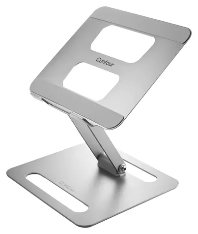Contour Stojan na notebook z oceli šedá / Výška 45-310 mm / Náklon 0-80° / Skládací