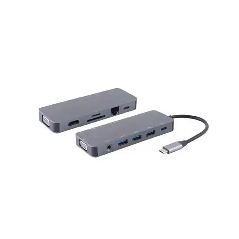 Shiverpeaks USB-C Multiport dokovací stanice 11v1 / Dokovací stanice / USB-C / 11 portů