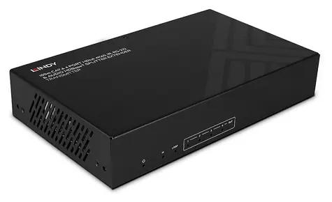 Lindy 4 Port HDBaseT HDMI extender černá / HDBaseT extender / 4K 60Hz / 100 m / Cat.6 / PoC